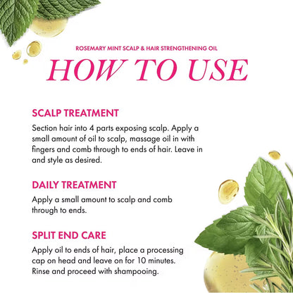 Rosemary Mint Scalp & Hair Strengthening Oil